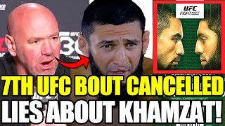 UFC Community SHOCKED due to 7th bout being CANCELLED, Dana White and Khamzat Chimaev news, McGregor