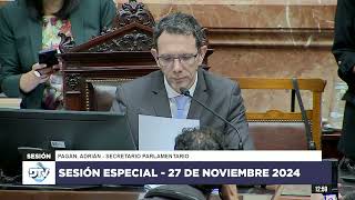 Secretario Parlamentario Pagán, Adrián - Sesión 27-11-2024