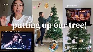 CHRISTMAS TREE!✨ | cozy weekend, reset cleaning, makeup routine