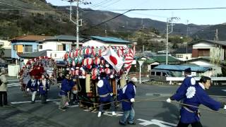 ２０１３年　山北道祖神祭り　花車巡行