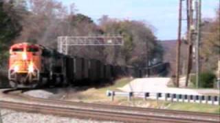 Norfolk Southern SB BNSF Scherer Coal Train 732 V2 in Austell,Ga 11-29-2009©