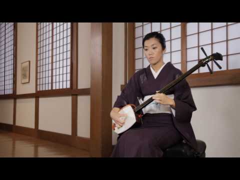 What is the three stringed plucked lute of Japan is known as?