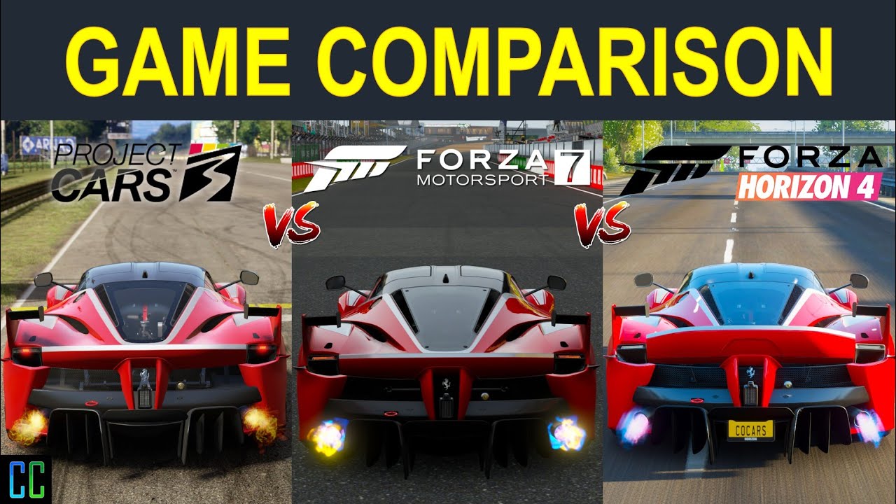 Project Cars 3 Vs. Forza Motorsport 7 Vs. Forza Horizon 4 L Graphics ...