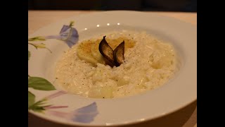 Risotto con mele e gorgonzola