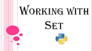 Python Tutorial - #14 Working with Sets in Python | Kattral Kaanoli | Tamil
