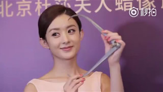 赵丽颖【北京杜莎夫人蜡像馆】量身视频