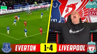 LIVERPOOL FAN REACTS TO EVERTON 1-4 LIVERPOOL HIGHLIGHTS