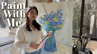 DON'T LET PERFECTIONISM CONTROL YOU 🌿oil paint with me + botanical garden visit ☁️ dreamy art vlog
