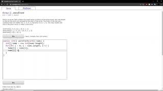 Array-2 (zeroFront) Java Tutorial || codingbat.com