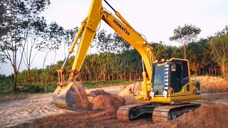 Excavator 2017 | รถแม็คโคร Komatsu PC130-8 แม็คโครโคมัตสุสวยๆตักดินโกยดิน【CHANAWAN】