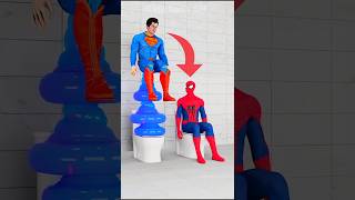 आज देखते हैं कौन सबसे ज्यादा पोटी करेगा 😂😱~mini woodworking art skill / cartoon / spider man #shorts