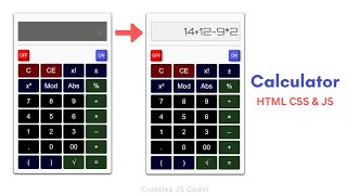 How to make a Calculator using HTML CSS and JavaScript. | Beginner JavaScript Project.