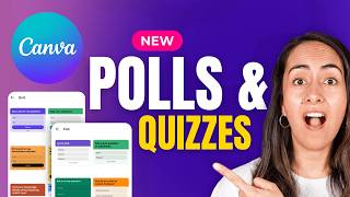 [NEW!] How to Create Interactive Polls & Quizzes in Canva | Easy Beginner Tutorial
