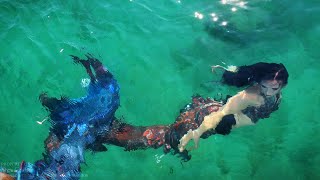 Two Mermaids swimming in the middle of Lake Michigan (as seen off of a boat) The Magic Crafter