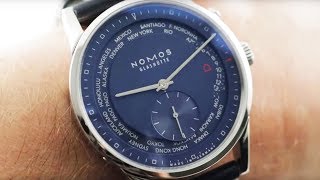 Nomos Zurich Weltzeit Nachtblau (807) NOMOS Glashutte Luxury Watch Review