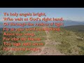 Ye Holy Angels Bright (Tune: Darwall - 4vv) [with lyrics for congregations]