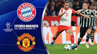 Bayern vs. Manchester United: Extended Highlights | UCL Group Stage MD 1 | CBS Sports Golazo