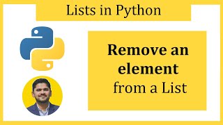 Remove an element from a List in Python | del keyword