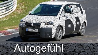 Vauxhall Opel Meriva going crossover - new generation spy shots camo car Erlkönig all-new neu