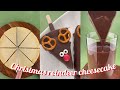 Christmas reindeer cheesecake - chocolate and cheesecake - foodiebeats tiktok video - diy short