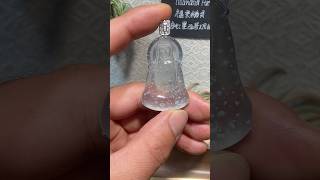 玻璃种雪花面观音 纯净无瑕 看着都舒服😌喜欢的不要错过 微信LlNE同步hzd190516点点订阅哦 #翡翠 #jewelry