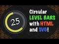 Circular Player LEVEL BARS using HTML and SVG!
