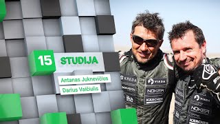 Dakaro legenda Antanas Juknevičius ir Darius Vaičiulis: pirmasis Dakaro galvosūkis – 15min studijoje