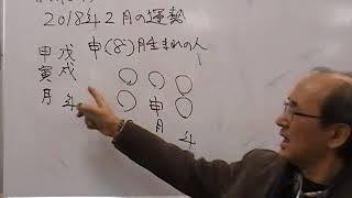 自然法算命学（146）2018年 - 申(8)月生まれの2月の運勢