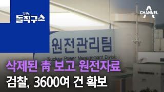 삭제된 靑 보고 원전자료…검찰, 3600여 건 확보 | 김진의 돌직구 쇼 626 회