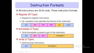 Lecture 13: MIPS Instruction Formats