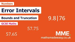 Numbers - Error Interval