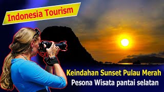 Indonesia Tourism, the Beauty of Sunset towards the end of the year the red island