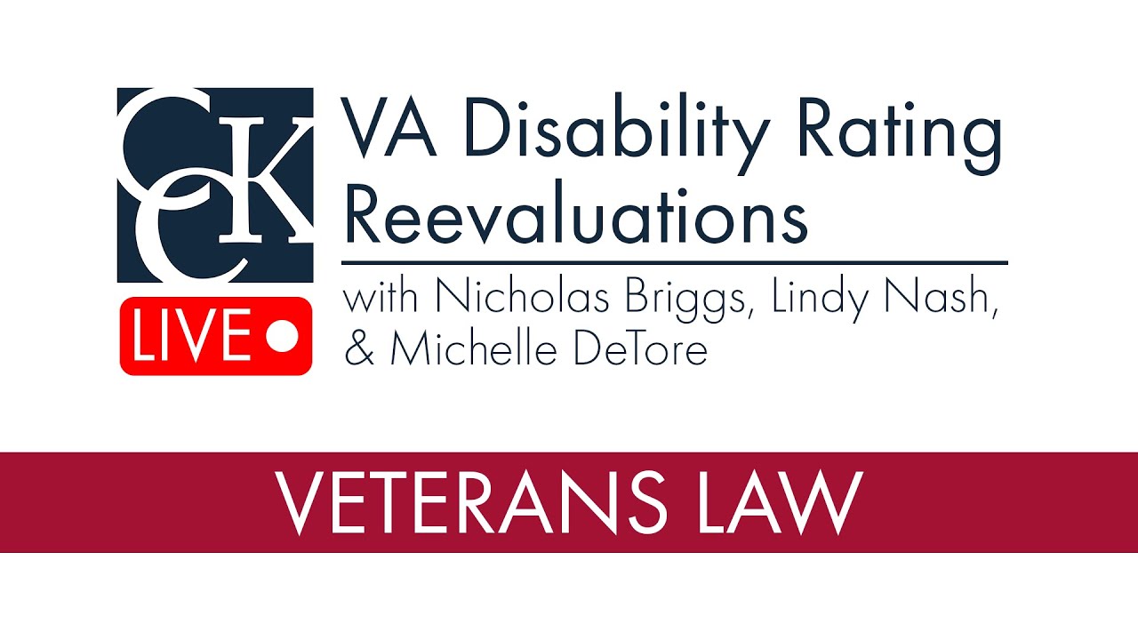 VA Disability Rating Reevaluations - YouTube