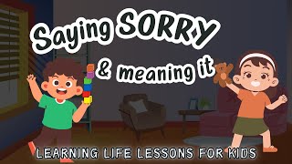 Saying Sorry and Meaning it  | Life Lessons | English Videos for Kids | Good habits for Kids