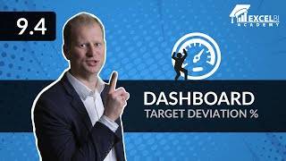 9.4. Dashboard part 4 – Target deviation | Excel pivot tables COURSE