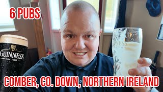 Guinness Pub Crawl around COMBER, County Down, Northern Ireland 🍻 Splitting Gs 🍺
