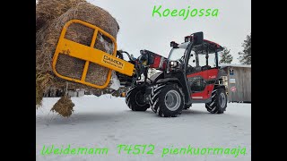 Koeajossa Weidemann T4512 pienkuormaaja