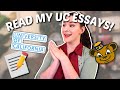 THE ESSAYS THAT GOT ME INTO UC BERKELEY + UCLA | Personal Insight Questions & college essay advice