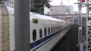 Ｎ７００系３０００番台東海道新幹線回送列車東京駅入線