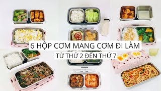 Ý TƯỞNG CHO HỘP CƠM MANG ĐI LÀM từ thứ 2 đến thứ 7/ Bữa ăn lành mạnh + cách làm chi tiết