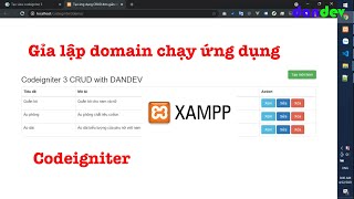 Giả lập domain chạy ứng dụng codeigniter | dandev