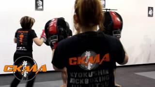 Kickboxing training at Contact Kicks in Vaughan, ON Canada