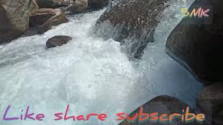 High Speed River Stream Through Hill Viral Video নদীর তীব্র স্রোত পাহাড়ের উপর