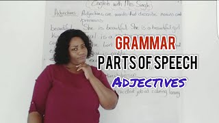 Parts of Speech: Adjectives | Adjectives | 形容詞 | Basic English Grammar | English with Mrs Singh | 英語