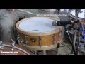 snare hoop comparison triple flanged die cast woodhoop solid brass ak drums angel drums