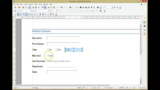 CAT 11 OpenOffice Writer 4.1 - 13 Using Electronic Forms