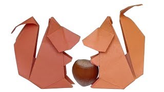 Écureuil en origami