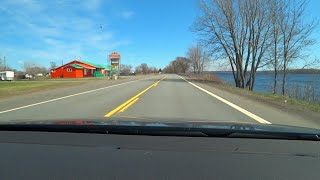 V24 Driving from Fredericton NB towards Moncton NB Canada Apr 2021