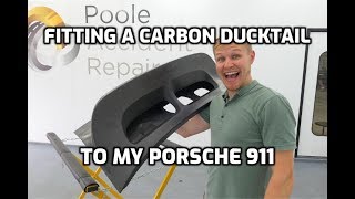 Fitting a CARBON FIBRE ducktail to my Porsche 911 996