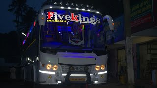 വയനാട്  ചുരം  ഇറങ്ങിവരുന്ന  FIVEKINGS  കൊമ്പൻ